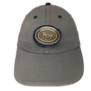 Worlds Of Fun Slideback Baseball Cap Brown One Size Adjustable Lightweight